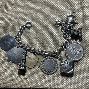 Vintage Sterling charm bracelet